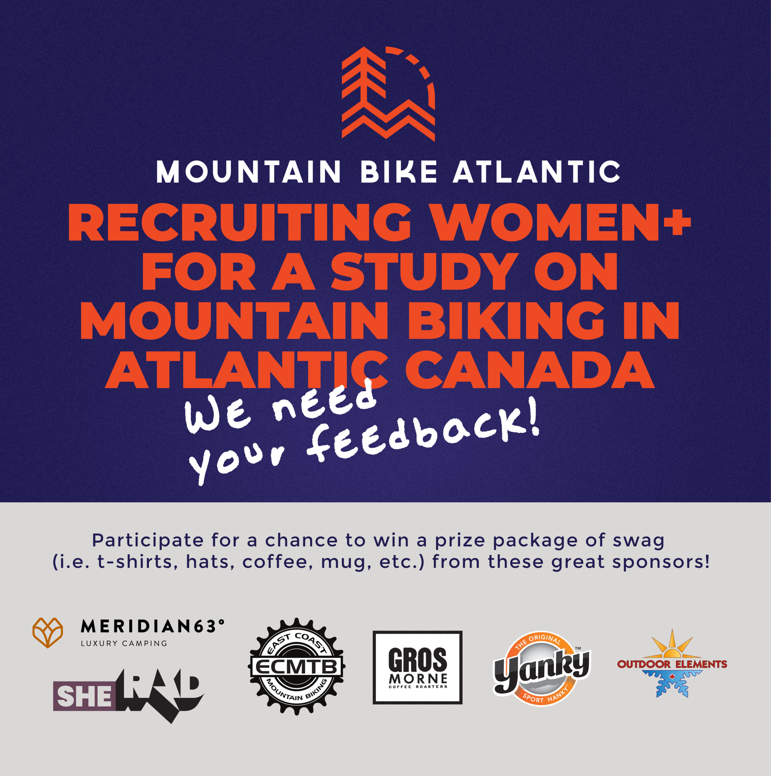 MTB Atlantic recruiting Women+ for a study on Mountain Biking in Atlantic Canada